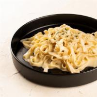 Fettuccine Alfredo · Fettuccine, white alfredo sauce, parsley.