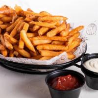 Fries · Choice of: classic french fries, mix fries, sweet potato, or spicy fries.