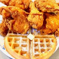 2 Waffle With 8 Pieces Of Chicken & 2 Sides · 