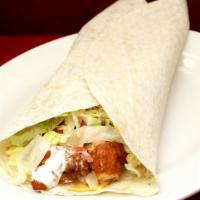 Buffalo Chicken Wrap (Grilled) · Grilled chicken, cheese, lettuce and tomato and home special sauce.