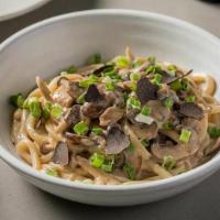 Udon Noodles* · SHAVED BLACK TRUFFLE, TRUFFLE MUSHROOM CREAM *item cannot be modified to remove soy or gluten