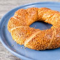 Simit · A special Turkish round bread covered with sesame seeds.
