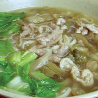 Shredded Pork With Pickled Cabbage / 榨菜肉絲 · Noodle, vermicelli, rice noodle, and flat rice noodle.