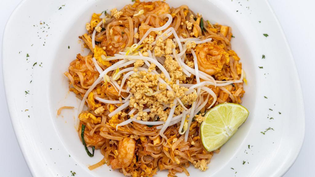 Pad Thai · Spicy. With peanuts.