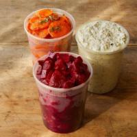 Mezze Trio Quart · Pick any three quarts for your feast and save 25%