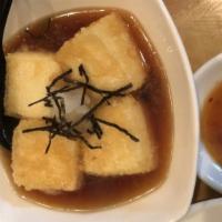 Agedashi Tofu · Flash Fried Tofu w/Dashi Sauce