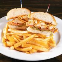 Buffalo Chicken · Grilled chicken tossed in our award-winning buffalo Sauce w/ lettuce, tomato & bleu cheese c...