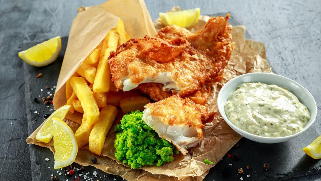 3 Piece Whiting Fish & Chips · 3 pieces of Perfectly fried Whiting Fish, served with a side of golden crispy chips.