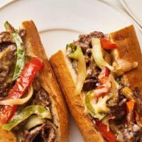 Philly Cheese Steak · (Grilled Onion, Green Pepper, Ketchup & Mayo)