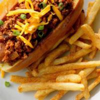 Cheese Hot Dog With Fries · Large