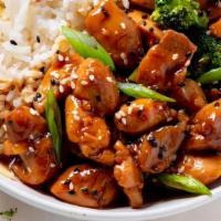 Chicken Teriyaki Rice Bowl · (Pepper, Onion, Broccoli,Mushroom & Chicken)
