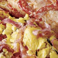 Eggs And Cheese With Salami · 