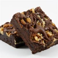 Walnut Brownies · Rich and soft brownie topped with fresh walnuts.