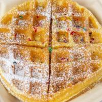 Plain Waffle ( Only) · Garnish with powdered sugar syrup on the side