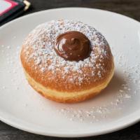 Bomboloni Nutella · Soft, fluffy fried dough rolled in sugar and filled with Nutella at time of order with real ...