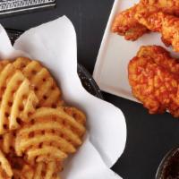 2 Tender Meal · 2 Hand-Breaded Tenders, Regular Waffle Fries, and a Drink! 901-1,828 cal.  *Due to supply ch...