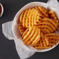 Waffle Fries · Our signature seasoned, skin-on, waffle cut fries! 290-660 cal.  *Due to supply chain shorta...