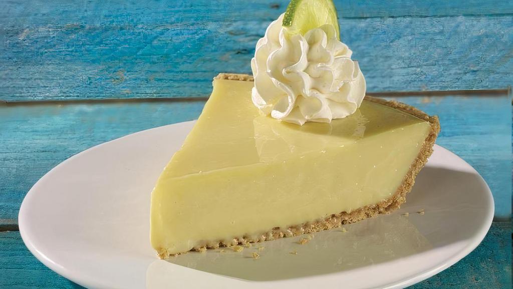Key Lime Pie · Our signature key lime pie made from scratch daily (get yours while they last!). 580 cal.