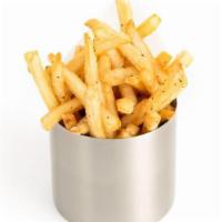 Thin Fries · Seasoned with our Umami spice and served with your choice of one sauce.