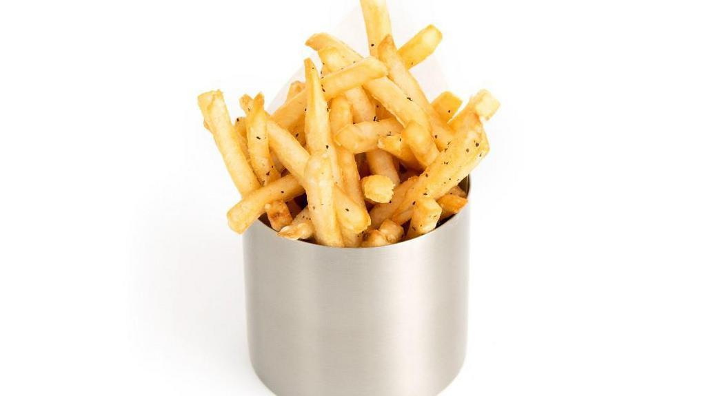 Thin Fries · Seasoned with our Umami spice and served with your choice of one sauce.