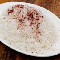Plain Basmati With Sumac · Side of Basmati Rice with sumac.