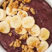 Come And Get It Coconut Acai Bowl · Delicious acai blend with granola, banana, blueberries, strawberries, shredded coconut, and ...