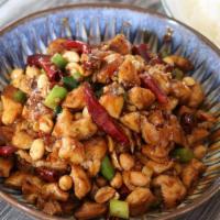 Kung Pao Chicken (W. Peanuts) · Hot & spicy.