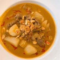Massaman Curry · Coconut milk, roasted peanut, onion and potato.