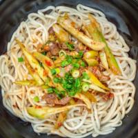 Special Gizzard Noodles · Spicy. Homemade Noodle 200g | Gizzard | Green Onion | Secret sauce | Must Try Gizzard Noodle.