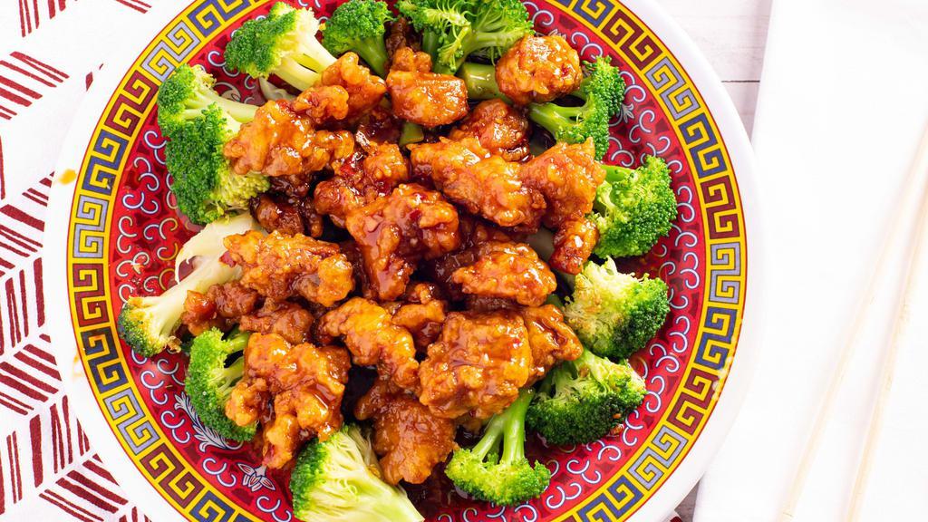 General Tso'S Chicken · Hot and spicy. With white rice.