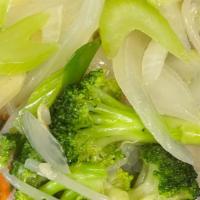 Vegetables Chop Suey · With white rice.