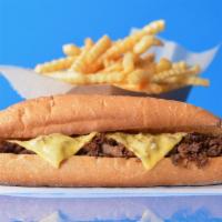 Big Phil'S Classic Philly Cheesesteak Combo · Classic Philly Cheesesteak loaded with steak and your choice of cheese on a toasted Amoroso ...
