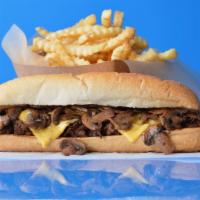 Big Phil'S Mushroom Cheesesteak Combo · Classic Philly Cheesesteak loaded with steak and your choice of cheese and grilled mushrooms...