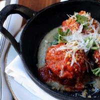 Tomato Braised Meatballs · parmesan, grilled country bread