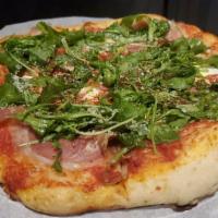 Pizza Prosciutto  & Arugula · mozzarella, san marzano tomato