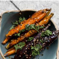 Glazed Baby Carrots · sesame, pasilla chili