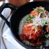 Tomato Braised Meatballs · parmesan, grilled country bread
