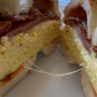 The Breakfast Bomb Sandwich · Pork roll, egg, cheese & our delicious seasoned homefries served on choice of bread.
