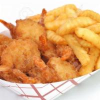 Shrimp Basket Combo  · Comes with fries and soda