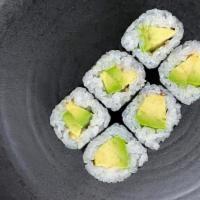 Avocado Roll · Sushi roll prepared with avocado.