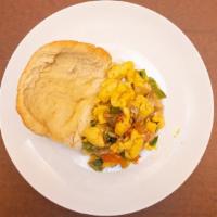 Ackee&Saltfish · Jamaica National Fruit & saltfish seasoned and cooked to a succulent taste, then wrapped in ...