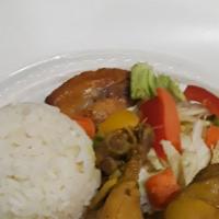 Mini Chicken Specials · Serve with your choice of Rice&Peas OR White Rice, Steam veggies and plantain.