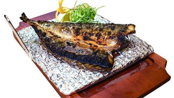 Go Dung Uh Gui · Whole grilled mackerel fish with your choice of jjigae.