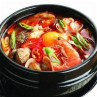 Soondubu Jjigae Soup · Silken soft tofu stew with your choice of style.