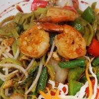 Spicy Green Noodle · Spicy. Sautéed vegetable noodle with egg, basil, bell pepper, bean sprout, and green curry s...