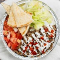 Chicken N Lamb Gyro Over Rice Platter · Take your taste buds to a journey of ancient Greece with juicy beef gyro and grilled chicken...