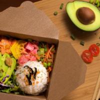 Taichi Burrito (2 Proteins) · Fully customizable sushi burrito, rice bowl and salad bowl