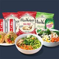 Meal Deal For 3 · Select any 3 entrees, 3 drinks, and 3 snacks