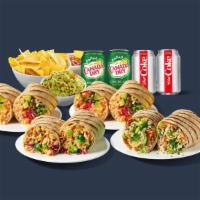 Burrito Night · Select any four burritos, includes one order of tortilla chips with salsa, and guacamole, an...