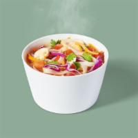 Spicy Lemongrass Soup · New 16oz size, same great taste. Spicy lemongrass vegetable broth, rice noodles, cabbage, ca...